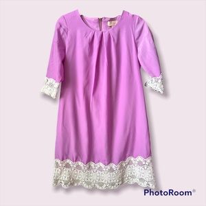 GB Girls Purple Dress with White Laces